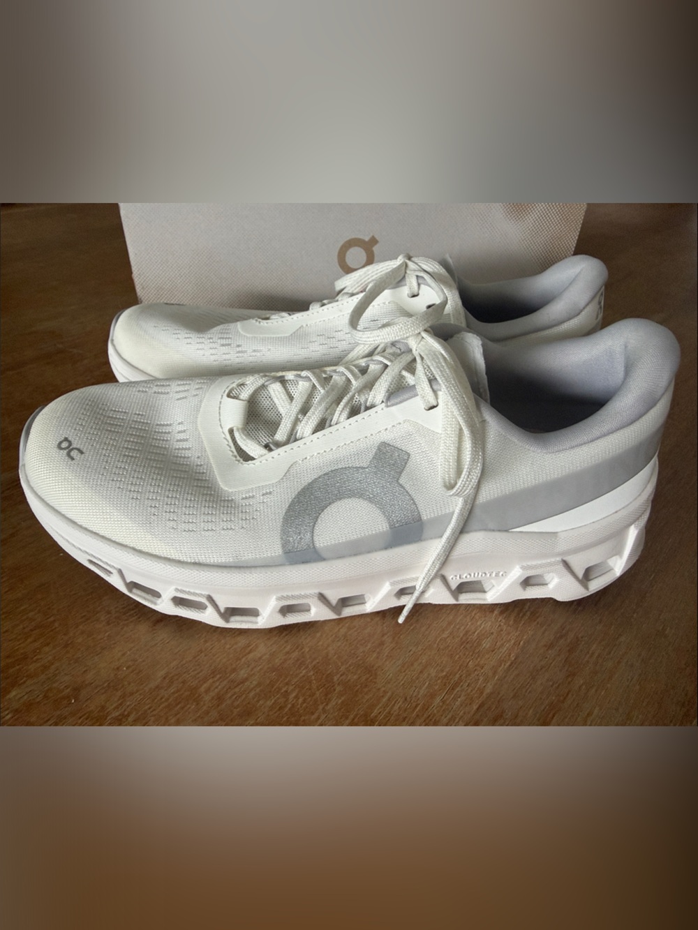 On Running Cloudmonster 1 Sneakers - All White / White Women’s Sz 8 - Picture 2 of 10